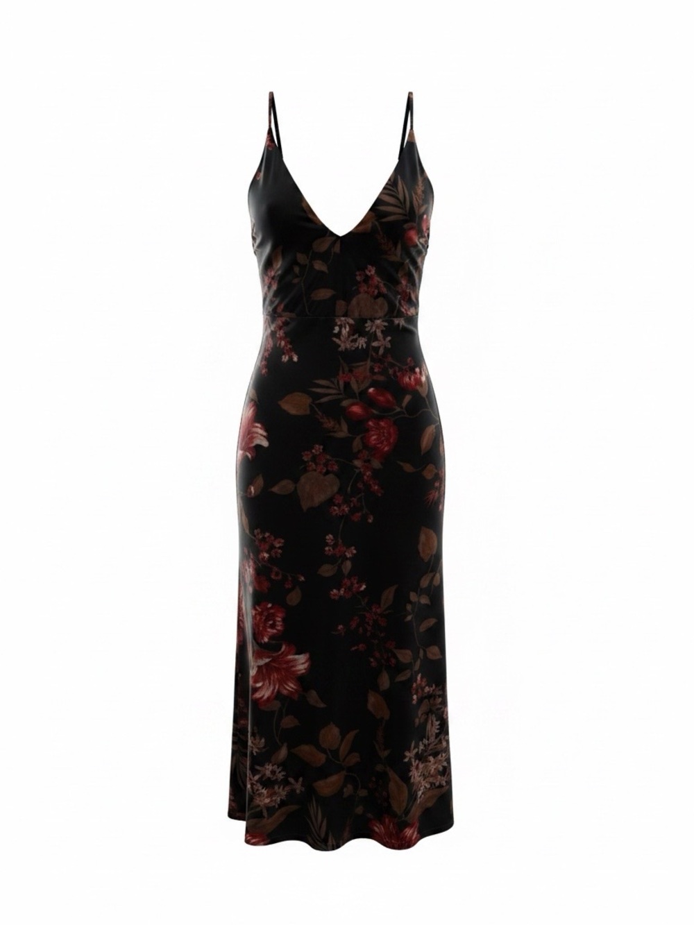 Venus Womens XL Black Lace and Velvet Midi Dress